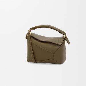 Loewe Khaki Mini Puzzle Bag